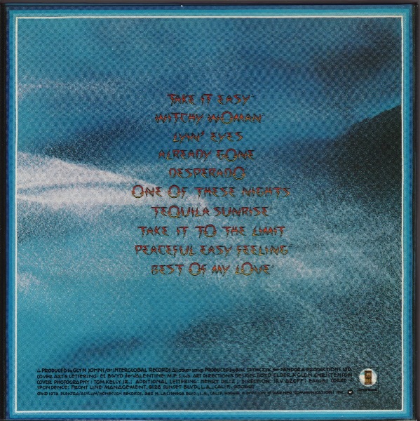 back, Eagles - Their Greatest Hits 1971-1975